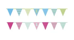 Baner girlanda papierowa Roczek 135 cm wzory