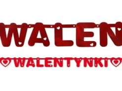 Baner Girlanda WALENTYNKI 160 cm