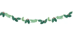 Baner Girlanda świąteczna JEMIOŁA ostrokrzew 150 cm