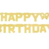 Baner "Happy Birthday" brokatowy