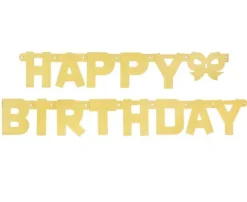 Baner "Happy Birthday" brokatowy