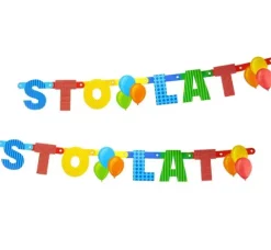 Baner "Sto lat" we wzorki