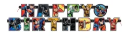Baner urodzinowy girlanda "Happy Birthday" Justice League 200 cm