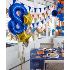 Baner urodzinowy girlanda Happy Birthday kosmos 250 cm