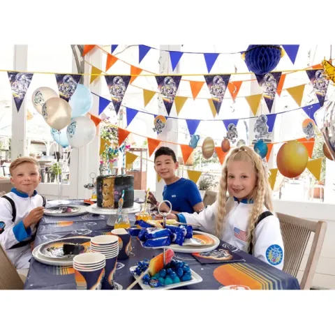 Baner urodzinowy girlanda Happy Birthday kosmos 250 cm