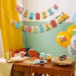 Baner urodzinowy Happy Birthday Ciuchcia 240 x 19,5 cm