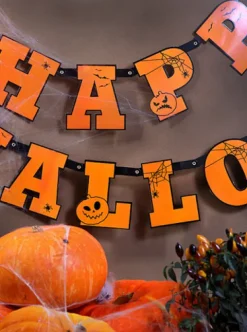Banner girlanda wisząca Happy Halloween dynia 210 cm