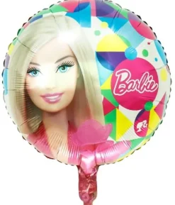 Barbie różowy okrągły balon foliowy 18 cali
