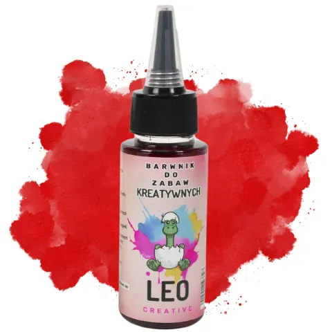 Barwnik w płynie CZERWONY - 50 ml - Leo Creative