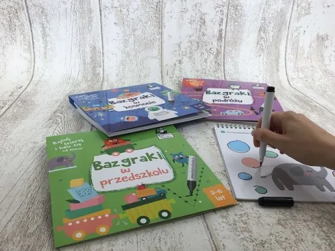 BAZGRAKI WŚRÓD ZWIERZĄT (3-6 LAT) KSIĄŻKA + MAZAK KAPITAN NAUKA