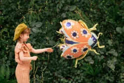 Biedronka złota balon foliowy 87x75 cm