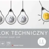 Blok techniczny biały A4 10 kartek