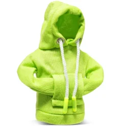 Bluza z kapturem na gałkę biegów - NEONOWO ZIELONA