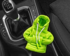 Bluza z kapturem na gałkę biegów - NEONOWO ZIELONA