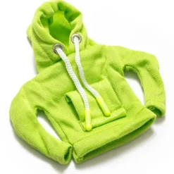 Bluza z kapturem na gałkę biegów - NEONOWO ZIELONA