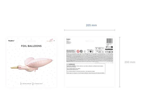 BOCIAN balon foliowy 103x60 cm