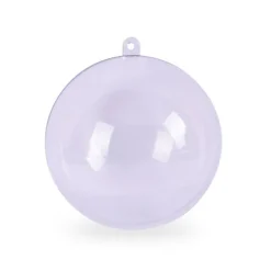 Bombka plastikowa akrylowa przezroczysta Kula 8 cm