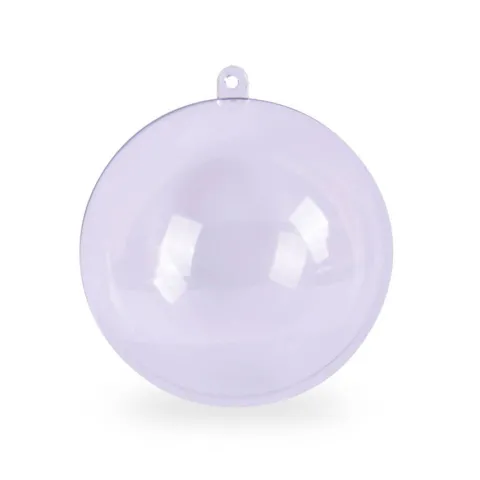 Bombka plastikowa akrylowa przezroczysta Kula 8 cm