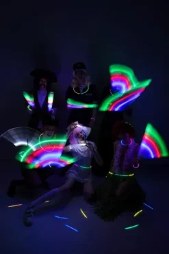 Bransoletki łamane świecące FLUO (Glow Stick) MIX 100 szt. Party Deco