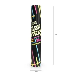 Bransoletki łamane świecące FLUO (Glow Stick) MIX 15 szt.
