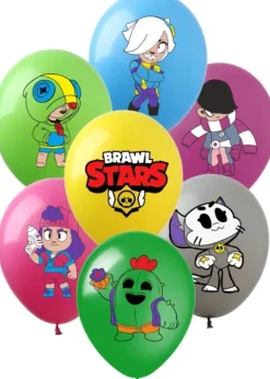 Brawl Stars balony gumowe z nadrukiem 12 cali 7 szt. mix kolorów