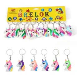 Brelok silikonowy Jednorożec mix wzorów