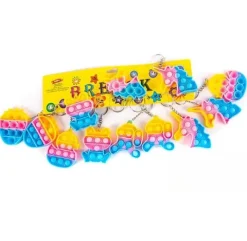 Brelok silikonowy Pop It Kształty mix wzorów
