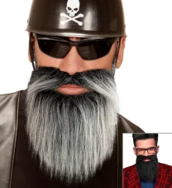 Broda i Wąsy zestaw, dwustronne 2 kolory pirat, król, amisz.