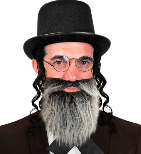 Broda i Wąsy zestaw, dwustronne 2 kolory pirat, król, amisz.