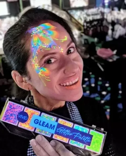 Brokat profesjonalny Galactic UV VIVID Glitter Cream - paletka 48g