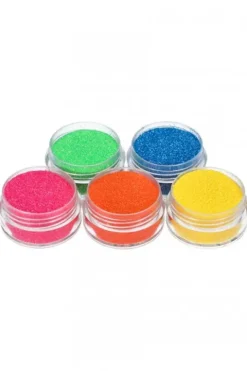 Brokat sypki profesjonalny NEON świecący Fluorescencyjny 5 x 5ml