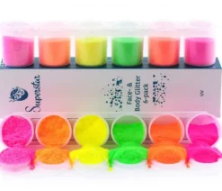 Brokat sypki profesjonalny UV NEON Superstar 6x15ml