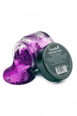 Brokat w żelu do ciała i włosów Purple fioletowy Superstar 15 ml