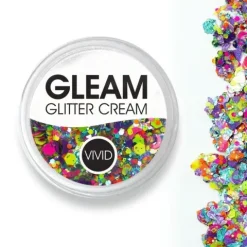 Brokat w żelu krem VIVID Glitter GLEAM Glitter Cream, kolor Aloha 10g