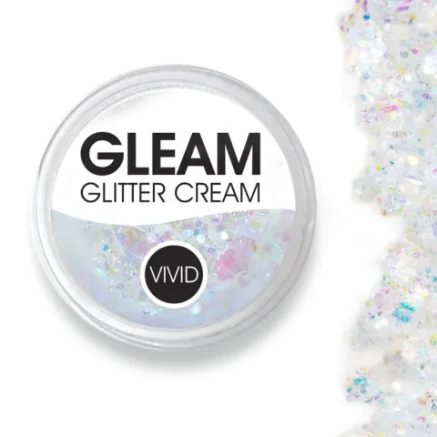 Brokat w żelu krem VIVID Glitter GLEAM Glitter Cream, kolor Purity 10 g
