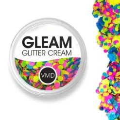 Brokat w żelu krem VIVID Glitter GLEAM Glitter Cream, kolor Candy Cosmos 10 g