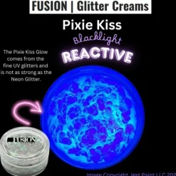 Brokat w kremie kosmetyczny do twarzy i ciała Fusion - Pixie Kiss UV 10ml