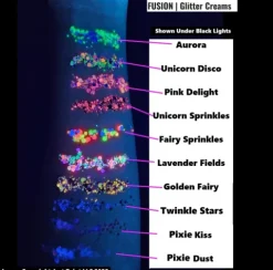 Brokat w kremie kosmetyczny do twarzy i ciała Fusion - Fairy Sprinkles UV 10ml