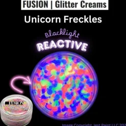 Brokat w kremie kosmetyczny do twarzy i ciała Fusion - Unicorn Freckles UV 10ml
