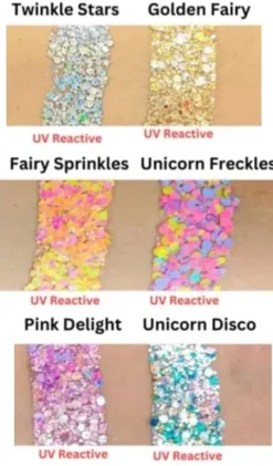 Brokat w kremie kosmetyczny do twarzy i ciała Fusion - Unicorn Freckles UV 10ml