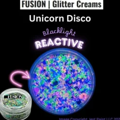 Brokat w kremie kosmetyczny do twarzy i ciała Fusion - Unicorn Disco UV 10ml