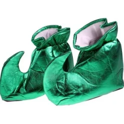 Buty Elfa zielone błyszczące 27 x 24 cm