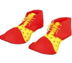Buty Klauna CZERWONO-ŻÓŁTE w kropeczki 36 cm