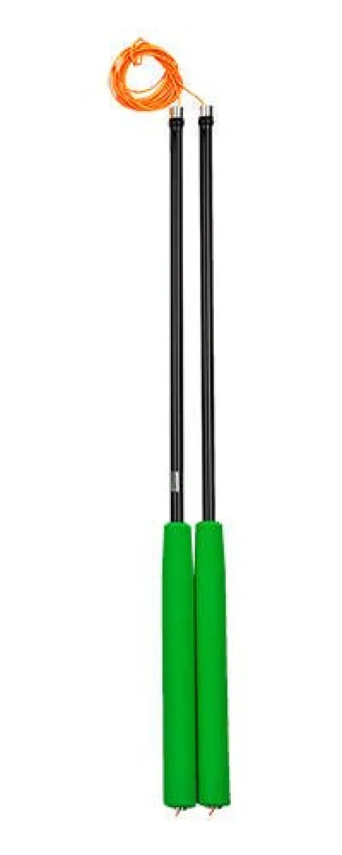Carbon 41cm kije diabolo kolor ZIELONY Henry`s