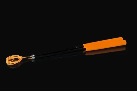 Carbon 35cm kije do diabolo kolor POMARAŃCZOWY Henry`s