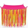 Chusta animacyjna 1,45 x 1,45 m ze wstążkami neonowymi UV