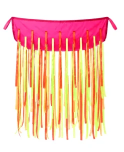 Chusta animacyjna 1,45 x 1,45 m ze wstążkami neonowymi UV