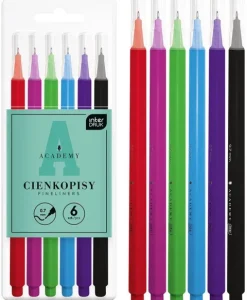 Cienkopisy Academy 6 kolorów 0,7mm