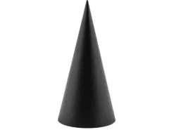 Czapeczki papierowe czarne Black&White 21,5 cm 6 szt.