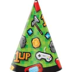 Czapeczki papierowe Gaming Party Minecraft 8 szt.